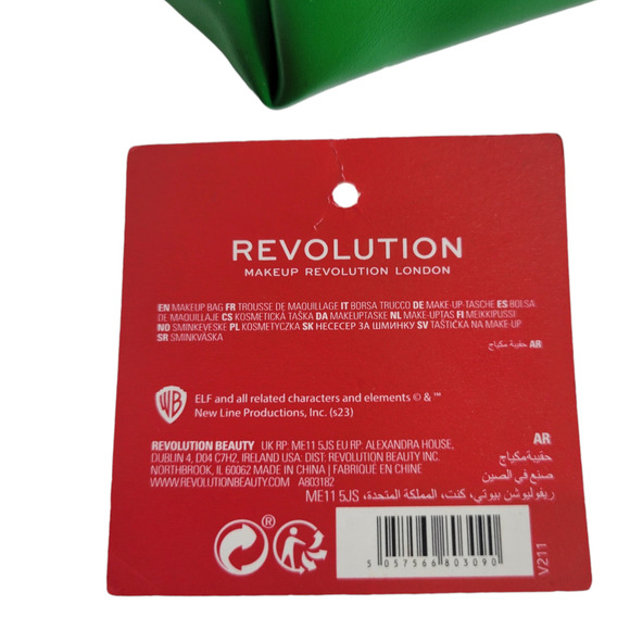 Elf Nutcracker Make Up Bag Green Pouch Cosmetics Case Festive Makeup Revolution - Picture 7 of 15